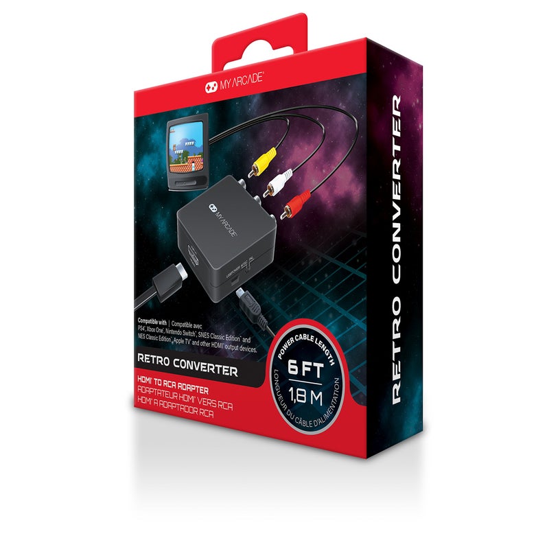 My Arcade محول My Arcade DGUN-2937 Retro من HDMI إلى Composite مع كابل RCA بطول 10 أقدام وكابل Micro USB بطول 6 أقدام - Image 2